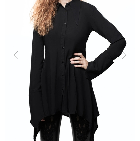 Killstar Tops - Killstar Necromantica Black Goth Top🖤